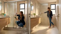 ¿Mampara o ducha walk-in? La opción a ras de piso que hace que el baño se sienta más amplio y sea más fácil de limpiar